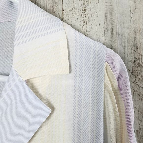 Forever 21 Rayon Short Sleeve Button Down Shirt Multicolored Size Small - Picture 5 of 9